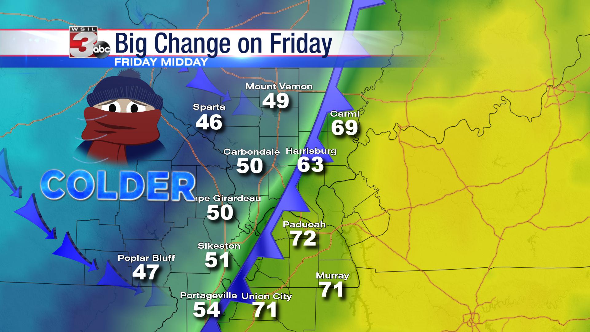 Tracking BIG changes in our weather set to arrive on Friday WSILTV 3